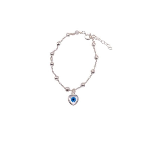 Pulseira Bolinhas Olho Grego