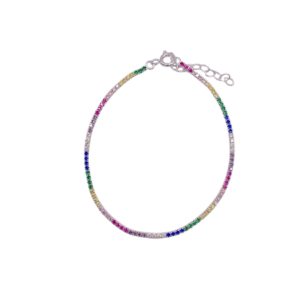 Pulseira Riviera Colorida 2mm