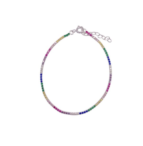 Pulseira Riviera Colorida 2mm
