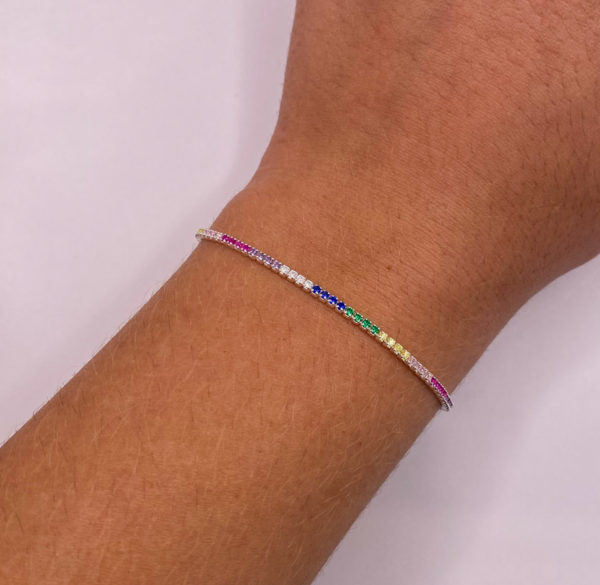 Pulseira Riviera Colorida 2mm - Image 2